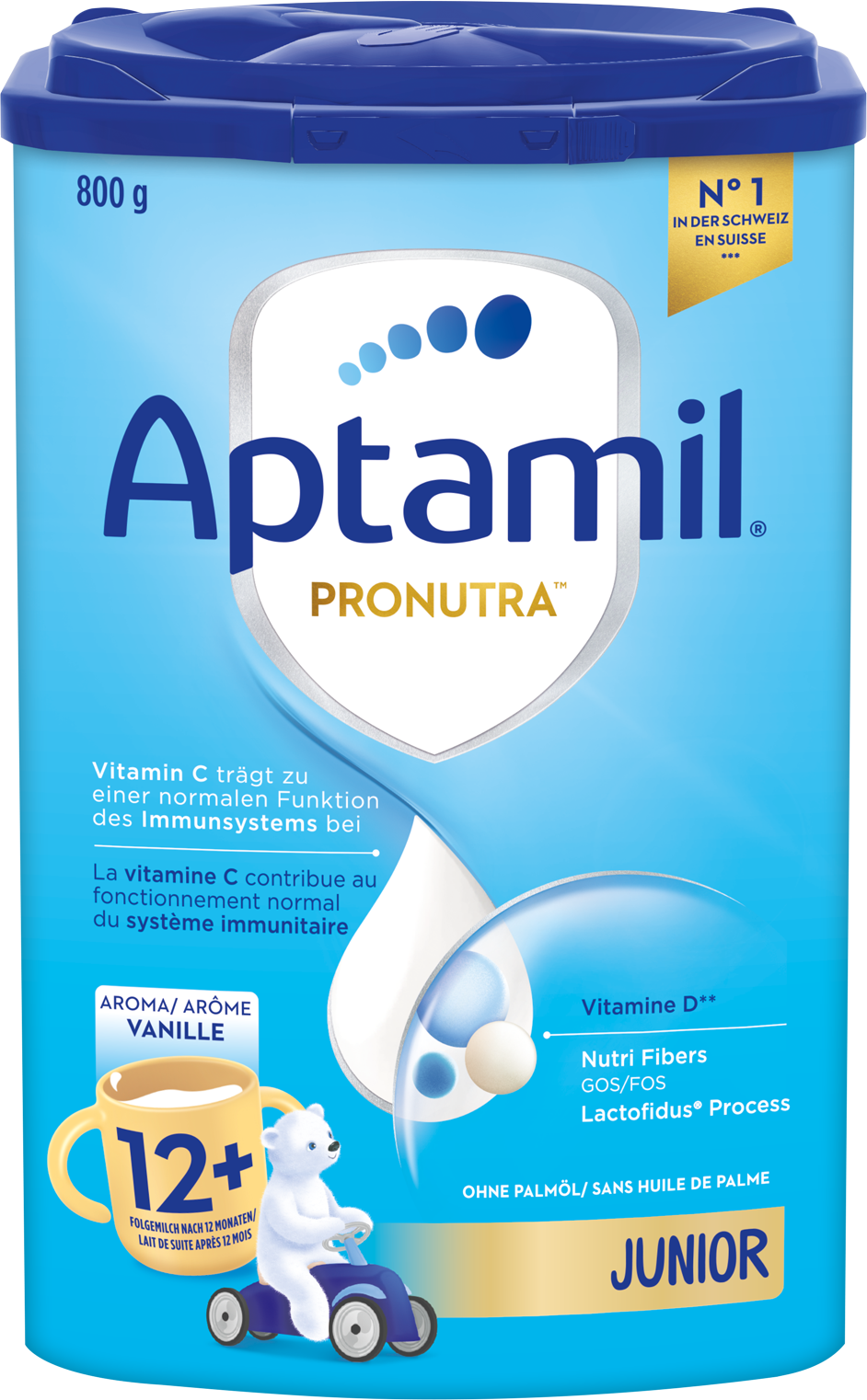 Aptamil Pronutra Junior 12+ Vanille 800g POF CH Packshot