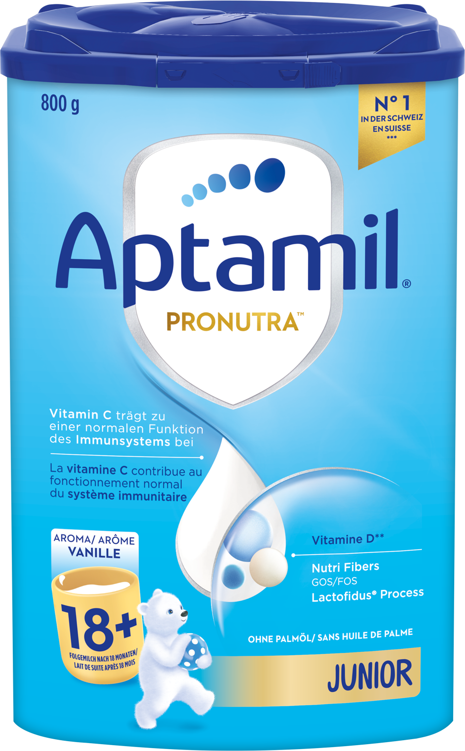 Aptamil Pronutra Junior 18+ Vanille 800g POF CH Packshot