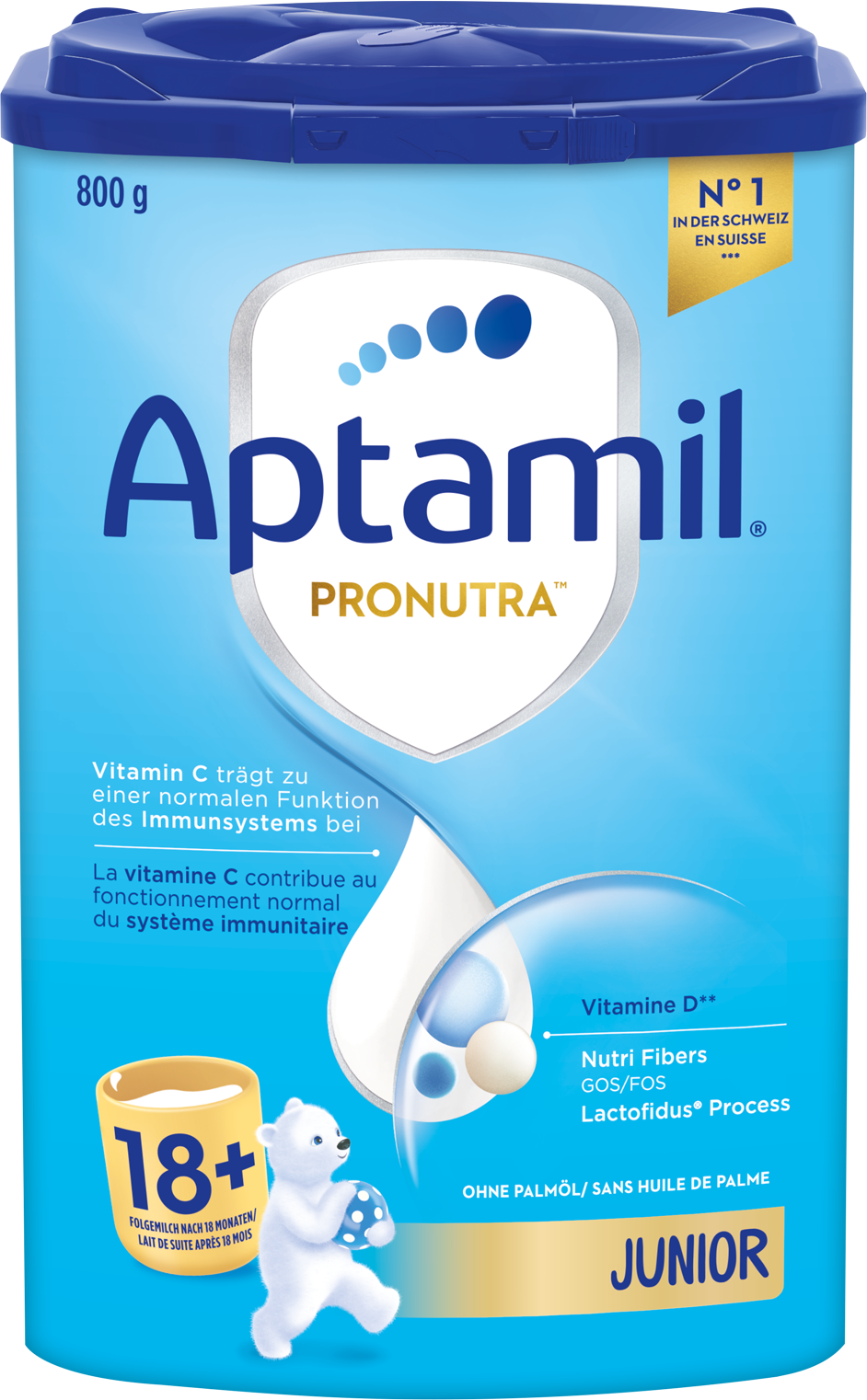 Aptamil Pronutra Junior 18+ 800g POF CH Packshot